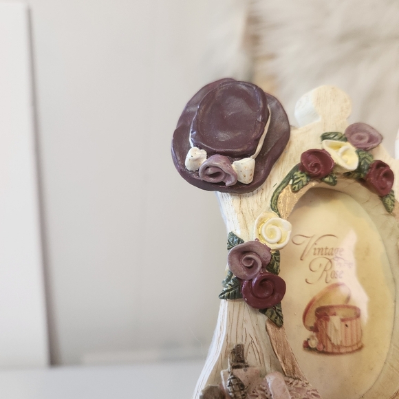 Vintage 90s Figi Dresser Collage Photo Picture Frame Resin Cottagecore Victorian - Picture 11 of 16